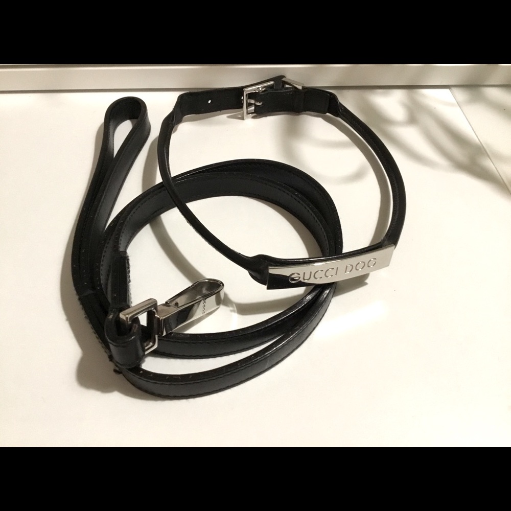 Preloved Gucci Dog Collar & Leash Set SOLD